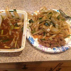 Peking Gourmet - Are you kidding me , not only was this meal $9 but it had 11 shreds of mystery meat , never again, warning to all
