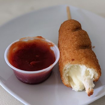 Sia Fusion Eatery - Korean corndog, mozzarella + fishcake and crunchy outside. loved this - Asian Fusion Near Me - Newark, California Sia Fusion Eatery - Korean corndog, mozzarella + fishcake and crunchy outside. loved this - Asian Fusion Near Me - Newark, California