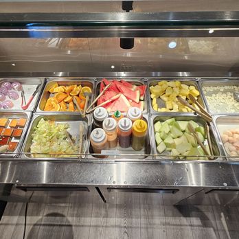 Kanji Sushi - Cold Bar. Cakes, Salad, Sauces, Fruits: Watermelon, Pineapple, Honeydew Melon, Lychee, and Longan/ Dragon Eye. - Sushi Bars Near Me - Baltimore, Maryland Kanji Sushi - Cold Bar. Cakes, Salad, Sauces, Fruits: Watermelon, Pineapple, Honeydew Melon, Lychee, and Longan/ Dragon Eye. - Sushi Bars Near Me - Baltimore, Maryland