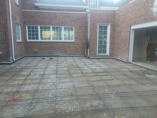 Driveway reinforcement - Imported class 6 road base and reinforced driveway for home owner .