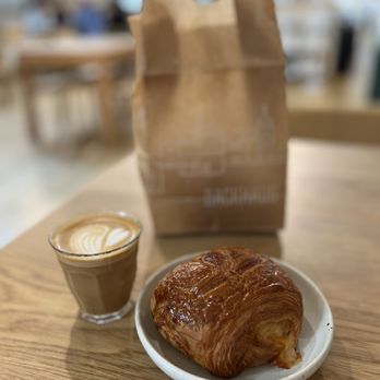 Backhaus - Burlingame - Cortado & ham and cheese croissant - Bakeries Near Me - Burlingame, California