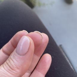 That's not dirt. That's blue nail polish That's not dirt. That's blue nail polish
