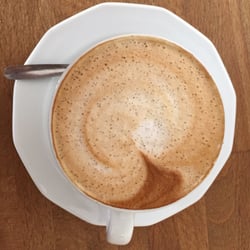 Sam - Cappuccino with almond milk.