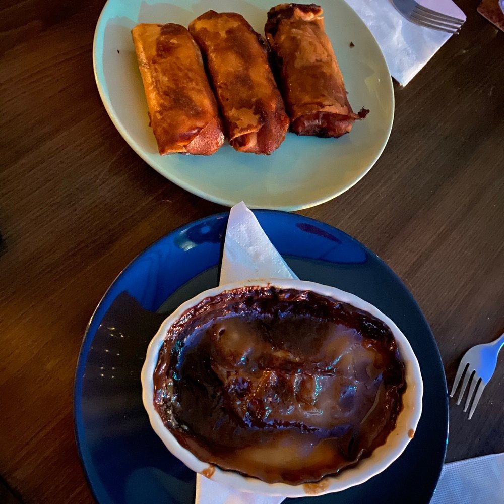 Karenderya - Desserts! Turons(3) and Cassava Cake - Filipino Near Me - Nyack, New York Karenderya - Desserts! Turons(3) and Cassava Cake - Filipino Near Me - Nyack, New York