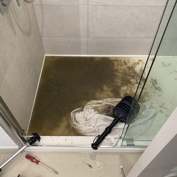 The Westin Denver Downtown - My shower after a maintenance man had to come try to drain my overflowing shower. - Hotels Near Me - Denver, Colorado The Westin Denver Downtown - My shower after a maintenance man had to come try to drain my overflowing shower. - Hotels Near Me - Denver, Colorado