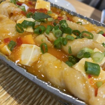 Mama Chang - Hot chili oil flounder fish and soft tofu - Chinese Near Me - Fairfax, Virginia Mama Chang - Hot chili oil flounder fish and soft tofu - Chinese Near Me - Fairfax, Virginia