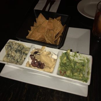 Charlies Bar & Kitchen - Trio Dip: Spinach & Artichoke Dip, Hummus and Guacamole - Cocktail Bars Near Me - Bronx, New York Charlies Bar & Kitchen - Trio Dip: Spinach & Artichoke Dip, Hummus and Guacamole - Cocktail Bars Near Me - Bronx, New York
