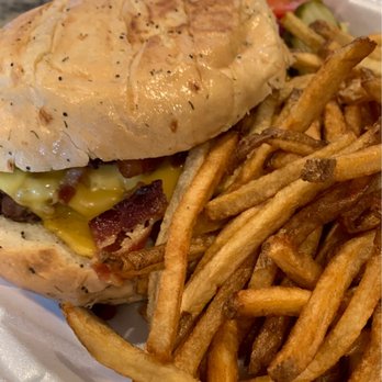 Jethro's Oven & Grill - Today's bacon cheeseburger to go. - Sports Bars Near Me - Gardnerville, Nevada Jethro's Oven & Grill - Today's bacon cheeseburger to go. - Sports Bars Near Me - Gardnerville, Nevada