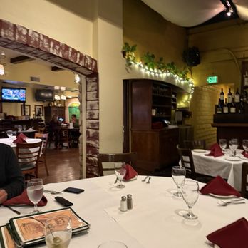 Oliva Trattoria - The table we got and my dirty martini - Pizza Near Me - Sherman Oaks, California