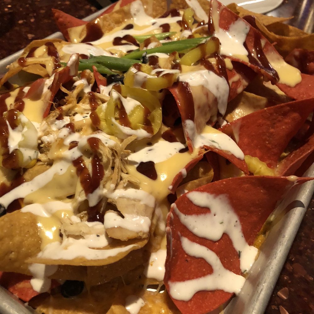 110 Grill - BBQ chicken nachos. Minimal chicken. - Desserts Near Me - Rochester, New Hampshire