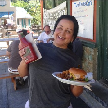 Two Rivers Cafe - Meet Catalina, my amazingly friendly server, who delivered my burger and fries to me with a smile. It was a pleasure enjoying her company. - Pizza Near Me - Downieville, California Two Rivers Cafe - Meet Catalina, my amazingly friendly server, who delivered my burger and fries to me with a smile. It was a pleasure enjoying her company. - Pizza Near Me - Downieville, California