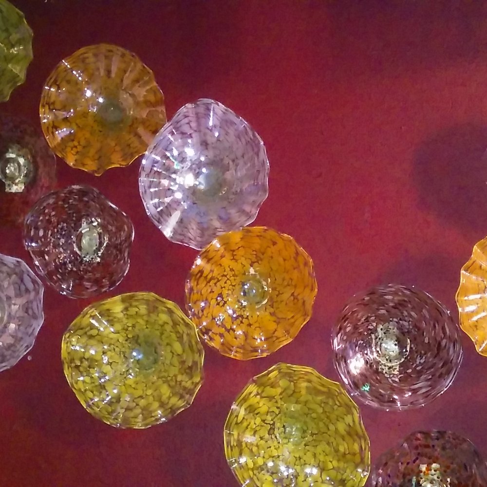 La Diferencia - Beautiful art glass sculptures on the walls. So lovely and colorful. - Mexican Near Me - Tijuana, BCN