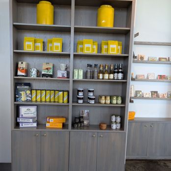 Caffe Luxxe - Shelves of merch - Coffee & Tea Near Me - Long Beach, California