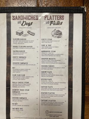 Menu photo 2 Nate's Oyster Bar Slocomb, AL Menu photo 2 Nate's Oyster Bar Slocomb, AL