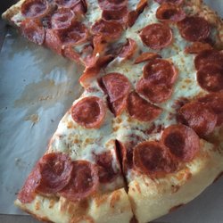 Little Caesars Pizza - Sorry was hungry. Tried making it home. I wanted to take a pic of the whole pie.