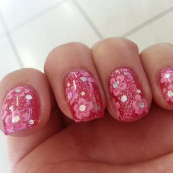 Amy's Nail Spa - By Diana. Pink flowers on #402 gel Polish. - Hair Salons Near Me - San Jose, California Amy's Nail Spa - By Diana. Pink flowers on #402 gel Polish. - Hair Salons Near Me - San Jose, California