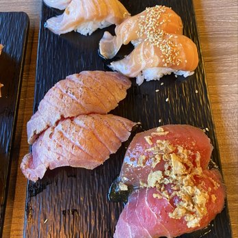 Sushi Factory - Seared Salmon Seared Tuna ponzu salmon - Sushi Bars Near Me - San Diego, California