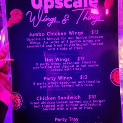 Upscale Restaurant & Lounge - Menu