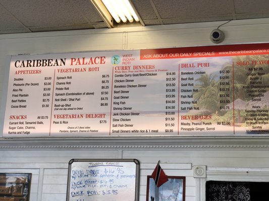 Menu photo 2 Caribbean Palace Takoma Park, MD