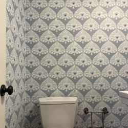 D&S Painting And Wall Covering - Wallpaper in bathroom