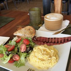 Turkey bacon omelette