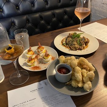 Ghostwriter Public House - Appetizers! Cheese curds, deviled eggs, roasted cauliflower - New American Near Me - Johnstown, Ohio