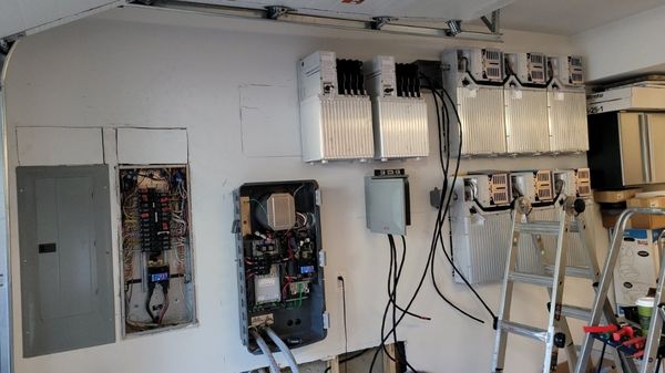 Solar Home + Back-up Battery + EV Station - This customer had solar panels and Enphase back-up batteries installed also EV charging station. "Very beautiful done job" Solar Home + Back-up Battery + EV Station - This customer had solar panels and Enphase back-up batteries installed also EV charging station. "Very beautiful done job"