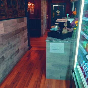 Mountain Moose - Entrance.  Menu board is on the left in this pic - Asian Fusion Near Me - Newport, Rhode Island