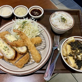 Yumee Katsu - Assorted Katsu with a side of mini udon ($21.99) - Korean Near Me - Duluth, Georgia