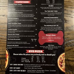 Boscoe's Place - Menu