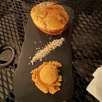 Orange Hill Restaurant & Events - Cornbread (Courtesy bread) with salt and butter - Steakhouses Near Me - Orange, California