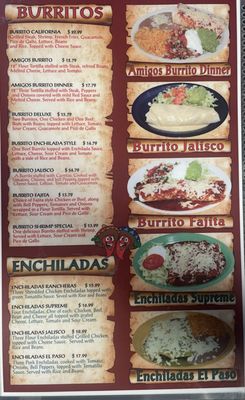 Menu photo 3 Amigos Mexican Restaurant Springfield, MO