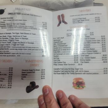 Antelope Creek Cafe - a hand holding a menu - American Near Me - Gordon, Nebraska