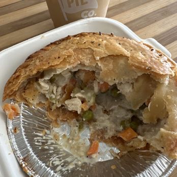 Pop Pie - (D) Classic Chicken Pot Pie and honey cinnamon flavor oat milk latte - Bakeries Near Me - San Diego, California Pop Pie - (D) Classic Chicken Pot Pie and honey cinnamon flavor oat milk latte - Bakeries Near Me - San Diego, California