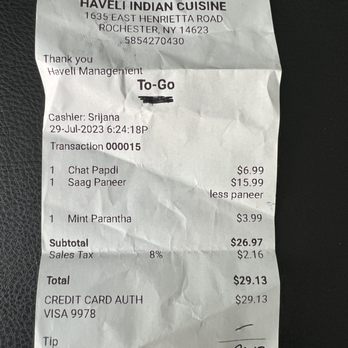 Haveli Indian Cuisine - Take out $29.13 - Indian Near Me - Rochester, New York Haveli Indian Cuisine - Take out $29.13 - Indian Near Me - Rochester, New York