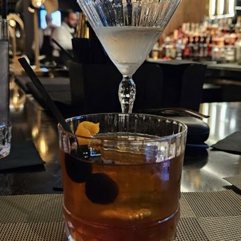 III Forks - Happy hour lemon drop with Tito's and happy hour old fashioned - Steakhouses Near Me - Addison, Texas