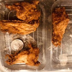 Bomba's Bar BQ - Small, dried out wings. We ordered 100 for a picnic and were very disappointed to pay $200 for 100 scrawny wings.