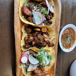 Happy Hour taco mixed selection