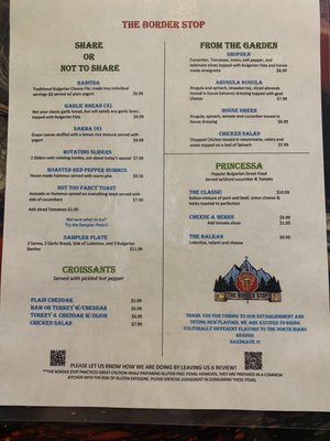 Menu photo 5 The Border Stop Post Falls, ID Menu photo 5 The Border Stop Post Falls, ID