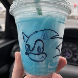 Blue Raspberry Italian soda