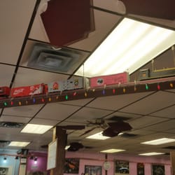 Blackfoot Truckstop Diner - I didnt see this awesome train going around til my 2nd visit. Its a nice touch