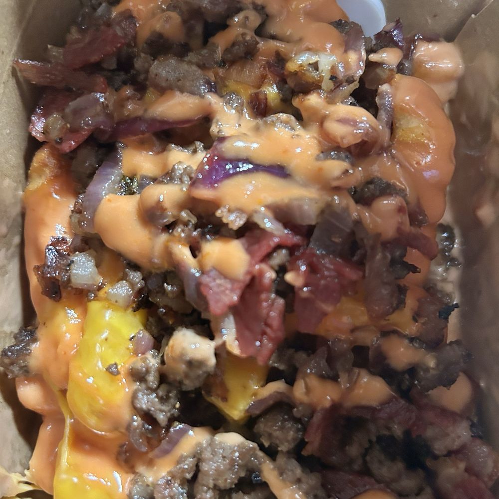 Zach fry's are very good it has fry's, hamburger patty,there secret sauce,cheese
