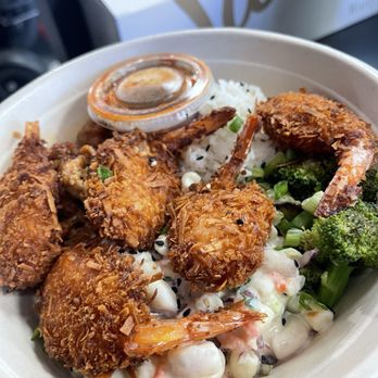 Costa Mesa Kitchens - 9/2026 Coconut shrimp & bbq chicken bowl - Food Delivery Services Near Me - Costa Mesa, California