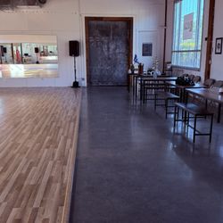 Seating area with chairs and tables