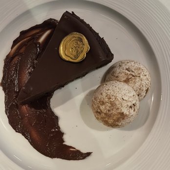 Chez Bacchus - Chocolate  torte - New American Near Me - Long Beach, California