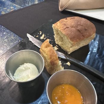 Sisserou's Caribbean Restaurant & Catering - Delicious bread awesome butter and very hot hat sauce- available to purchase - Caribbean Near Me - Tulsa, Oklahoma
