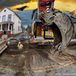 Tivoli Village of - Tivoli NY, new water pipes.
