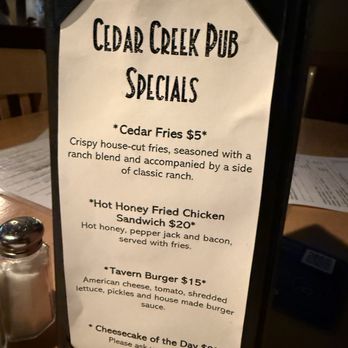 Cedar Creek Pub - Specials - American Near Me - Aurora, Colorado Cedar Creek Pub - Specials - American Near Me - Aurora, Colorado