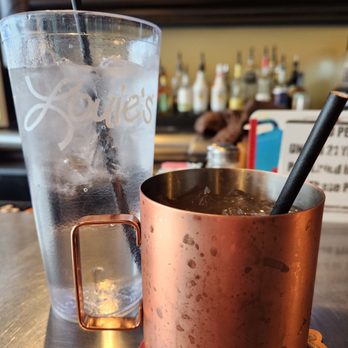 Louie's Grill and Bar - a moscow mule and a glass of water - American Near Me - Moore, Oklahoma
