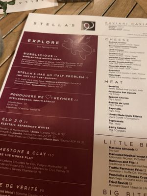 Menu photo 1 Stella's Wine Bar Houston, TX Menu photo 1 Stella's Wine Bar Houston, TX